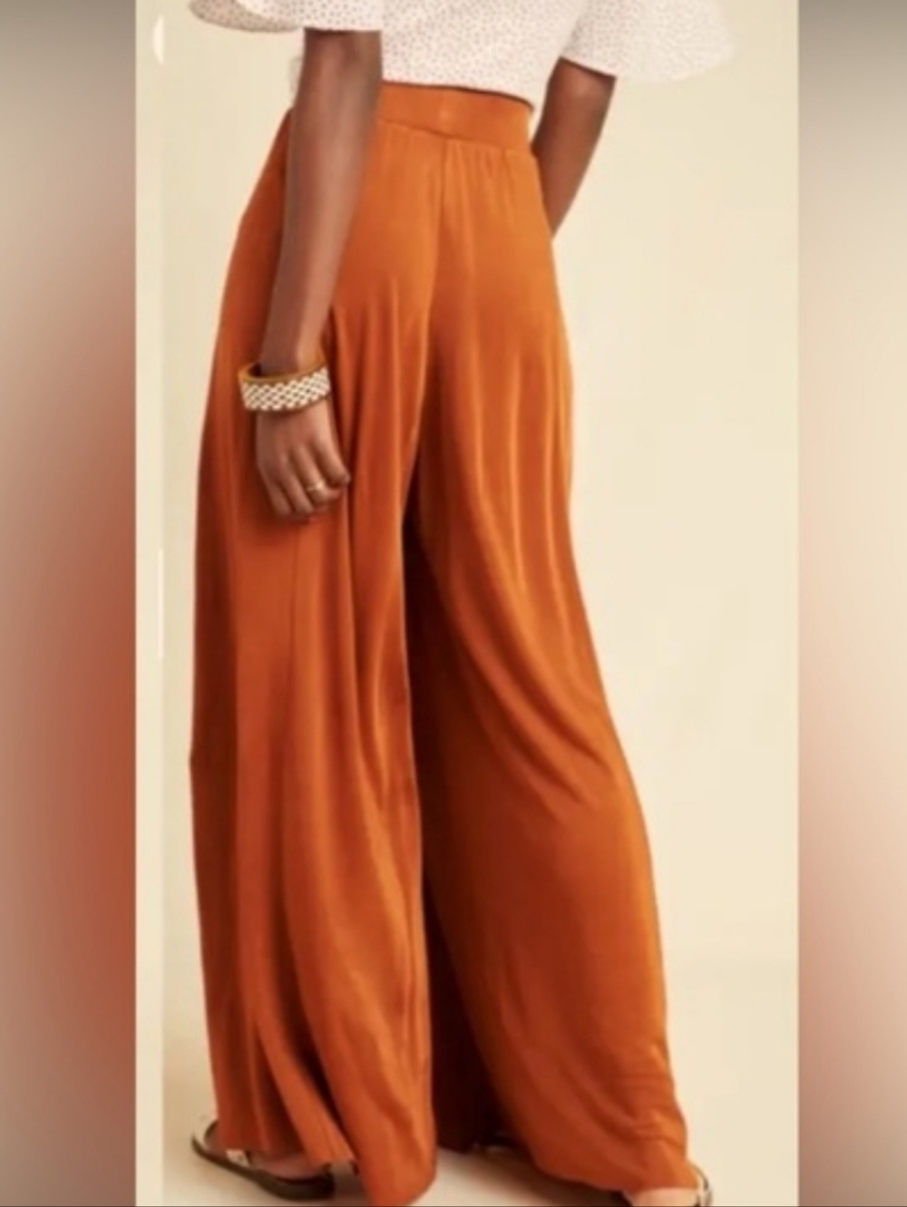 Maeve Anthropologie Shiloh Knit Wide Leg Pants Size XL - Picture 2 of 15